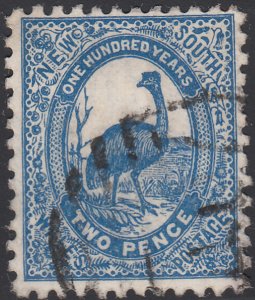 New South Wales 1888-89 used Sc 78c 2p Emu Perf 12 x 11.5  Variety