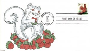 #2489 Red Squirrel Kribbs FDC