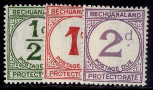 BECHUANALAND PROTECTORATE GV SG D4-D6, 1932 DUES set, NH MINT. Cat £20. ORDINARY