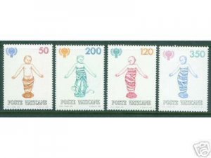 VATICAN Scott 664-667 MNH** 1979 Year of the Child Set