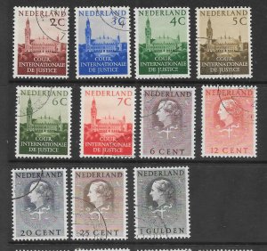 NETHERLANDS Used  Lot of 11 Official stamp 2017 CV $10.25