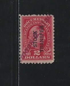 UNITED STATES REVENUE - $2 STOCK TRANSFER USED STAMP