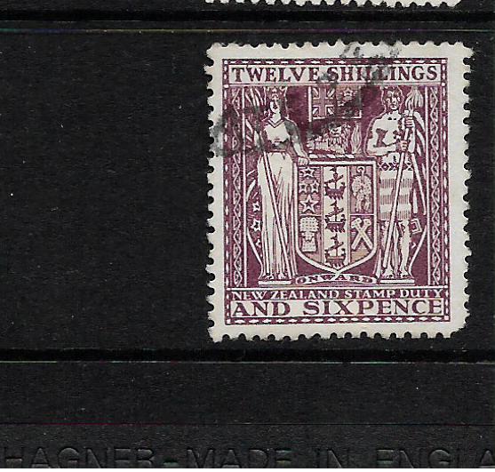 NEW ZEALAND  1931-58  12/6    ARMS   FU     SG F156 Sc AR57