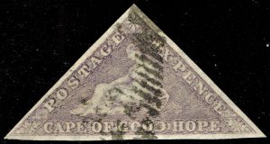 [sto690] Cape of Good Hope 1858 SG 7 used cv:£300/$410