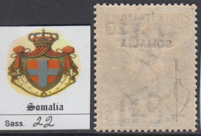 Italy Somalia n. 21 - cv 540$  MNH**