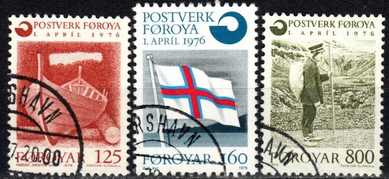 Faroe Islands #21-3  F-VF Used CV $2.95 (X5635)