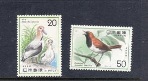 JAPAN BIRDS MNH VF