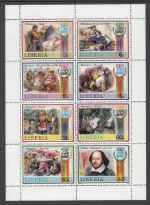 Liberia 1060 Souvenir Sheet MNH VF