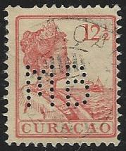 Netherlands Antilles #61 Used Single Stamp Perfin (U1)
