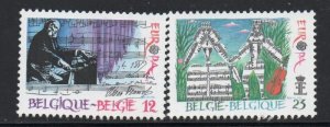 Belgium Sc  1312-1313 1989 Europa stamp set mint NH