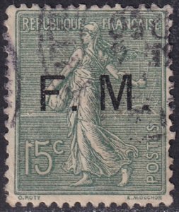 France 1904 Sc M3 military used