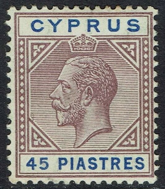 CYPRUS 1912 KGV 45 PI WMK MULTI CROWN CA 