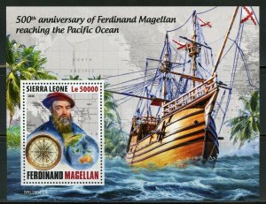 SIERRA LEONE 2020  500th ANN OF FERD MAGELLAN REACHING PACIFIC OCEAN S/S MINT