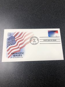 US 2015 Patriotic Wave $1 (4953) USPS First Day Cover