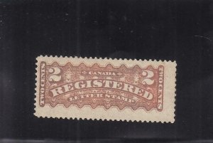 Canada: 2c Registered Letter Stamp, Sc #F1, MH, Oxidized (38513)