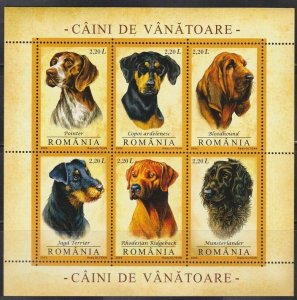 2005 Romania 5982-5987/B361 Dogs 10,00 €