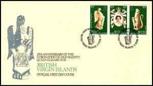 British Virgin Islands 337a-337c U/A FDC