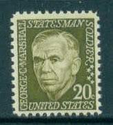 1289 20c George Marshall Fine MNH