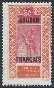 French Sudan, Sc #32, 30c MH