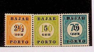 INDONESIA Sc J60-62 NH ISSUE OF 1950 - POSTAGE DUE SET - (FJ26)