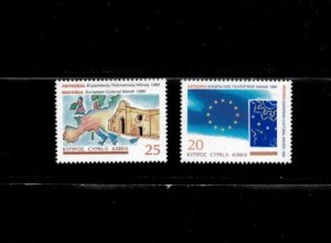 Cyprus 1995 - EUROPEAN CULTURE MONTH  - Set of 2  Stamps - Scott # 869-70 - MNH