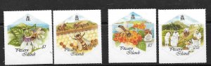 PITCAIRN ISLANDS SG555/8 1999 BEE-KEEPING SELF-ADHESIVES  MNH