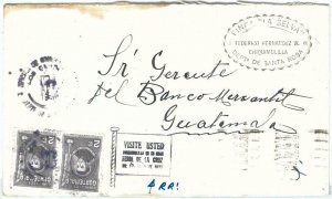 69267 - GUATEMALA - POSTAL HISTORY -  Internal Mail COVER 1948