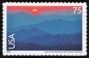 SC#C140 75¢ Great Smoky Mountains  Single (2006) SA