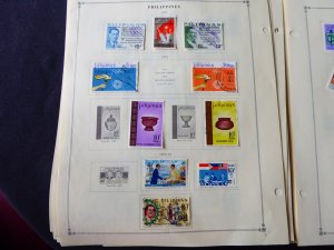 Philippines 1960-1973 Stamp Collection on Scott International Album Pages