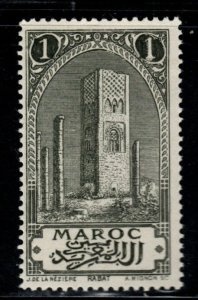 French Morocco Scott 55 MH* Tower of Hassan stamp typical centering