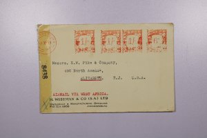 South Africa 1944 - Censor Cover / Airmail - Johannesburg - F76145