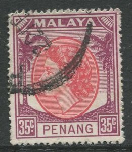 STAMP STATION PERTH Penang #40 QEII Definitive Used 1954-1955