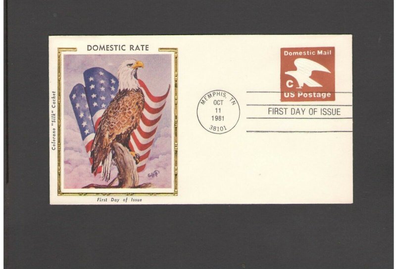 USA: #11 /**DOMESTIC RAT C STAMP ** / SILK CACHET- FDI- Excellent Condition 