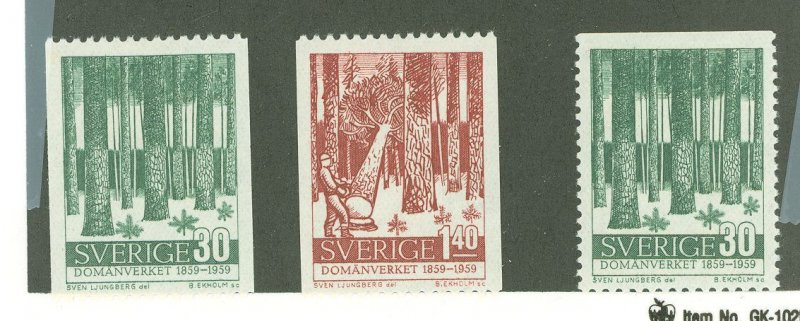 Sweden #544-46 Unused Single (Complete Set)