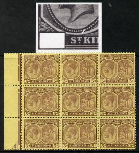 St Kitts-Nevis 1921-29 KG5 Script CA Medicinal Spring 3d ...