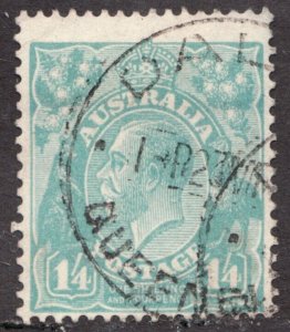 1932 Australia Sc #124 - 1sh4p KGV - Used postage stamp Cv$11.00