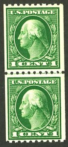 U.S. #401 MINT LINE PAIR OG NH