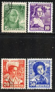 Switzerland #B81-84, Used.