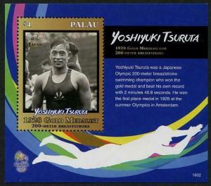 HERRICKSTAMP NEW ISSUES PALAU Olympic Champions Souvenir Sheet