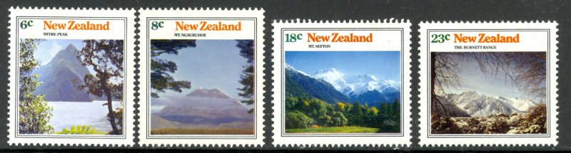 NEW ZEALAND 1973 Scenic Views Set Sc 528-531 MNH