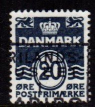 Denmark -  #493 Numeral - Used