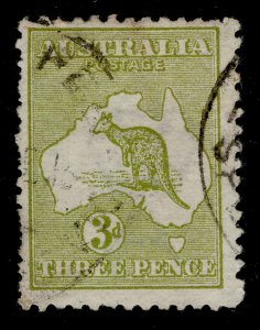 AUSTRALIA GV SG5, 3d olive, USED. Cat £11.