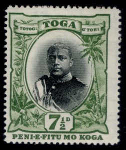 TONGA QV SG48, 7½d black & green, M MINT. Cat £20.