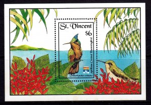 St. Vincent 1992 Hummingbirds Mint MNH Miniature Sheet SC 1656