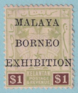 MALAYA - KELANTAN 10a  MINT HINGED OG * NO FAULTS VERY FINE! - PHD