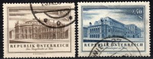 Austria #606-7  F-VF Used CV $2.80 (X2394)