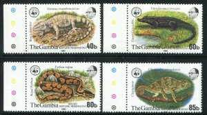 Gambia 1981 SC 432-435 WWF Chameleons CV $137.50