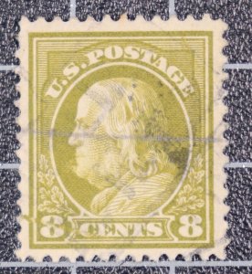 Scott 414 8 Cents Franklin Used Nice Stamp SCV $2.00