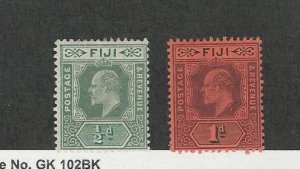 Fiji, Postage Stamp, #59-60 Mint LH, 1903