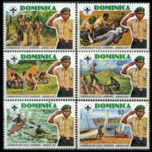 DOMINICA 1977 - Scott# 534-9 Scouts Set of 6 NH